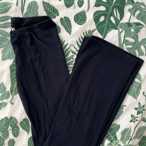 brandy melville black flare yoga pants